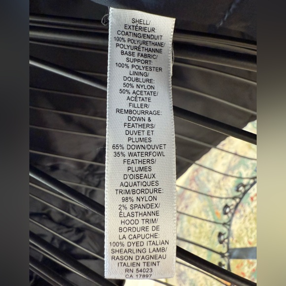 Banana Republic Black Parka Jacket with Faux Fur Hood. - Picture 11 of 11